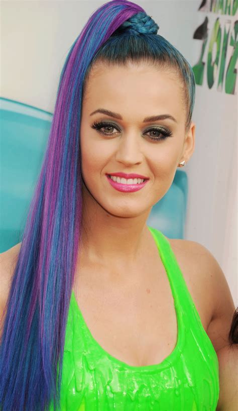 an ode to katy perry s technicolor hairstyles