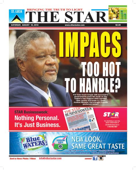 The Star Newspaper For Saturday August 10th 2019 The Star St Lucia