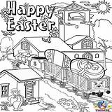 Easter Coloring Thomas Train Pages Kids Happy Printables Friends Worksheets Colouring Clipart Bunny Activities Fun House Nursery Chick Preschool Tank sketch template