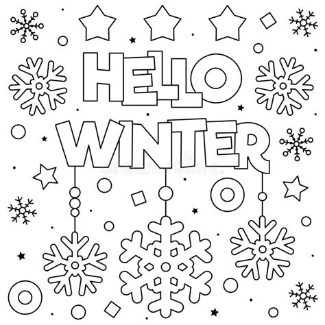 winter coloring page coloring pages