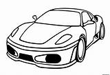 Voiture F430 Gtb Coloriages Imprimé Jecolorie sketch template