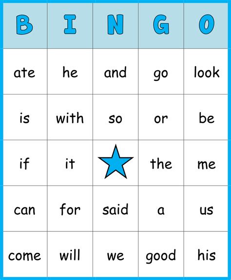 images  sight word bingo cards printable  printable