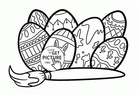 cartoon easter egg coloring page coloring home