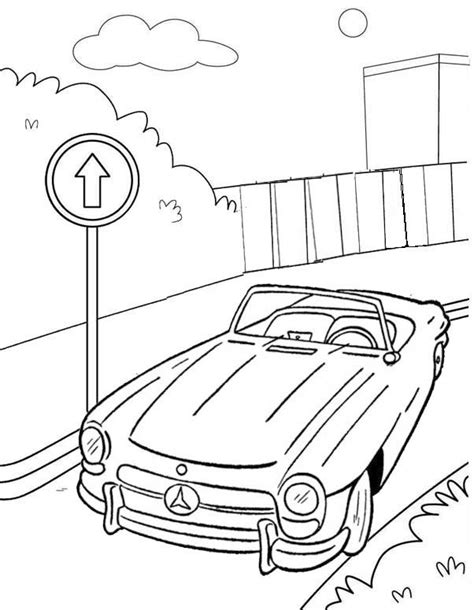 convertible vehicle coloring page  kids cars coloring pages