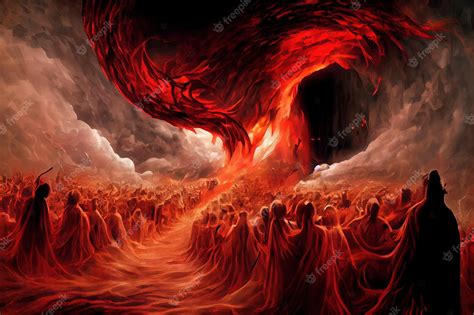 las almas de la metafora del infierno del infierno  entran al infierno hipnotizan el