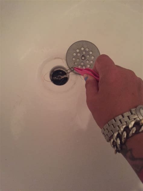 how to clean long hair out of a shower drain is easy even if it s also