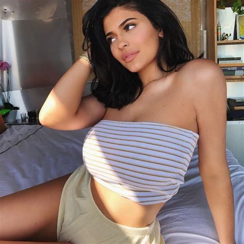 The Tube Top Yellow Striped Kylie Jenner On His Account