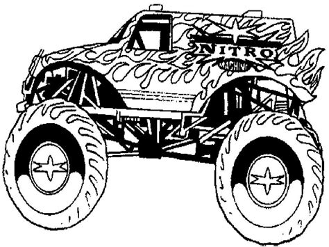 printable monster truck coloring pages  kids httpwww