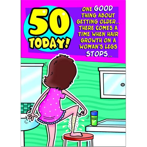 Doodlecards Funny 50th Birthday Card Age 50 Medium