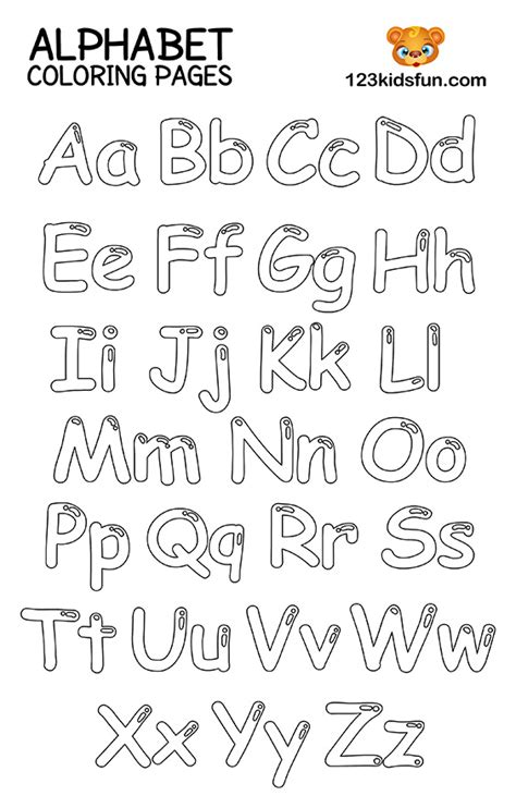 printable alphabet letters  coloring