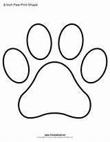 Bobcat Clipart Template Paw Print Printable Webstockreview Dog sketch template