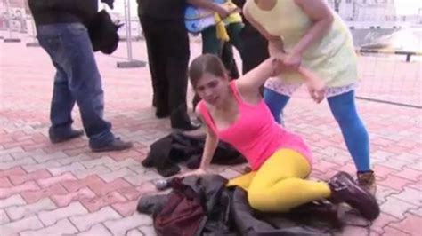 Pussy Riot Members Whipped By Russian Militia In Sochi