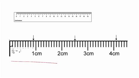 read  ruler centimeters