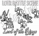 Lord Rings Lego Coloring Pages Colouring Earth Middle Printables Hobbit Choose Board sketch template