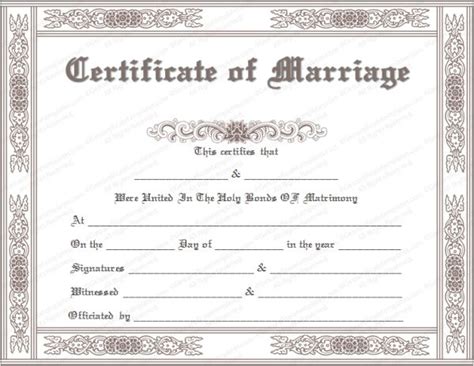 pin  marriage certificate
