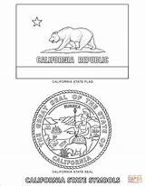 California Coloring State Symbols Pages Printable Drawing Categories sketch template