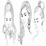 Girls Faces Coloring Pages Color Getcolorings Getdrawings Print sketch template