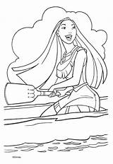 Pocahontas Coloring Pages Color sketch template