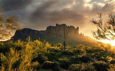 superstition mountains arizona wallpaper nature wallpapers