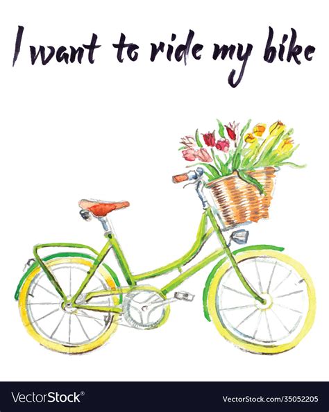 i want to ride my bike royalty free vector image