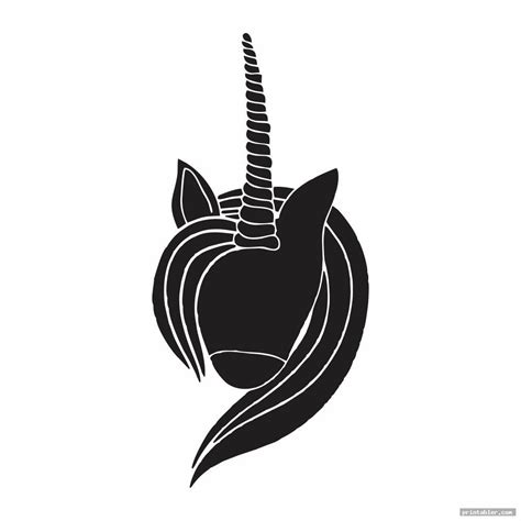 unicorn eye stencil printable unicorn ears  horn template