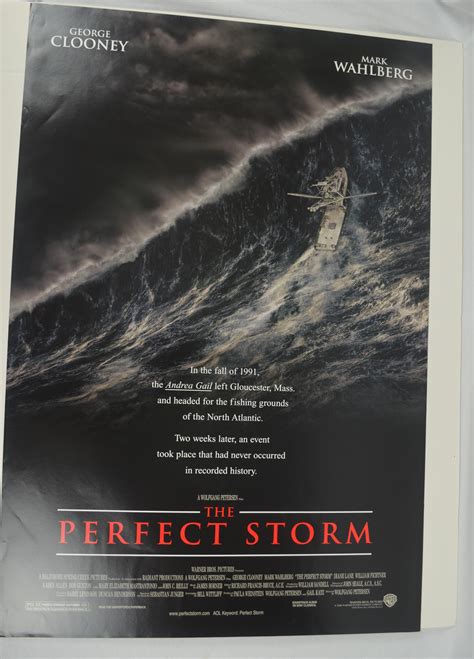 lot detail  perfect storm  original  poster