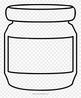 Jar Honey Clip Empty Pinpng sketch template