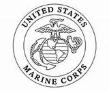 Marine Logo Corps Marines Emblem Usmc Vector Drawing Military Clip Coloring Burning Wood Corp United Symbol States Logos Patterns Insignia sketch template