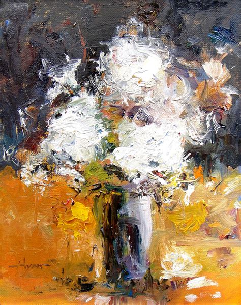 white blooms  hyatt moore painter