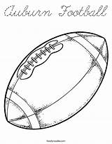 Coloring Football Auburn Cursive Built California Usa sketch template