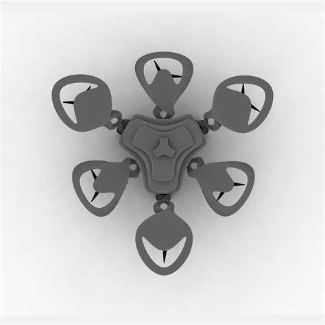 hexagon drone cgtrader