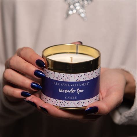 lavender spa candle ls nails