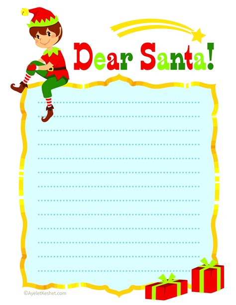 letter  santa printable template    easier  write