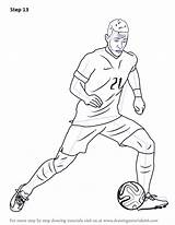 Depay Memphis Sketch Footballers Ronaldo Cristiano Footballer Famous Drawingtutorials101 Menggambar Grizzlies Ilustrasi Berlari Menggiring Simpel sketch template