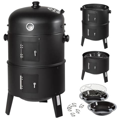 bbq charcoal barbecue smoker ton houtskool opvang met rooster