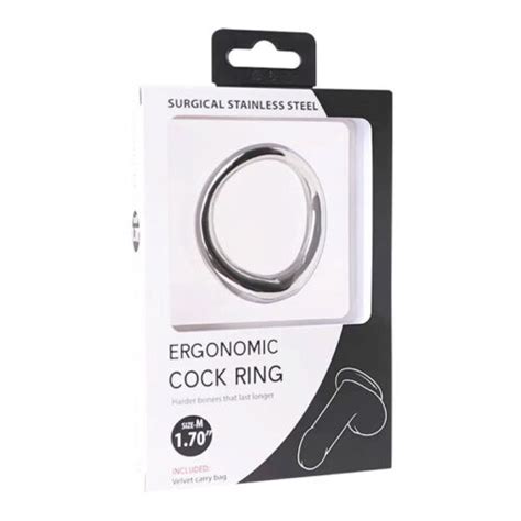 Oxy Ergonomic Penis Cock Ring Stainless Steel Male Enhancement Sex Toy