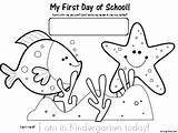 Coloring First School Kindergarten Pages Printable Color Getcolorings sketch template