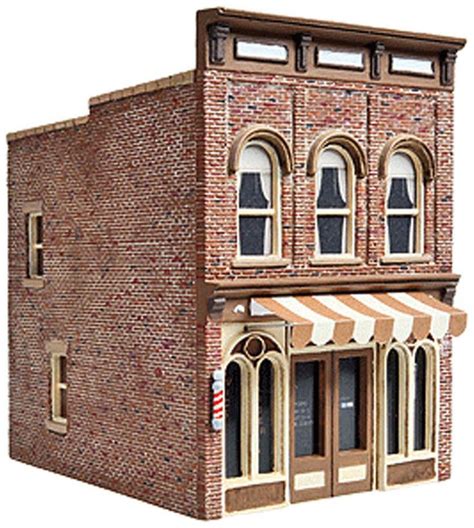 walthers cornerstone ho scale buildingstructure kit vics barber shop
