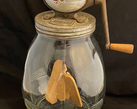 Vintage 1920s Dazey 8 Quart Glass Butter Churn Farmhouse Etsy