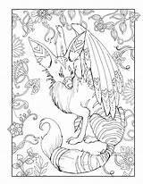 Mythical Creature Doodles Fairy sketch template