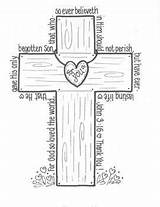 Church Valentine Kjv Bunky école Sympathie Vbs Coloriage éveil Croix Foi Activités Cube Unloved sketch template