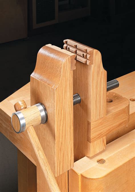 bench vise woodworking project woodsmith plans