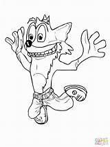 Crash Bandicoot Coloring Pages Mid Printable Drawing Jump Car Colouring Wreck Getcolorings Educative Color Getdrawings Supercoloring Print Race Colo Template sketch template