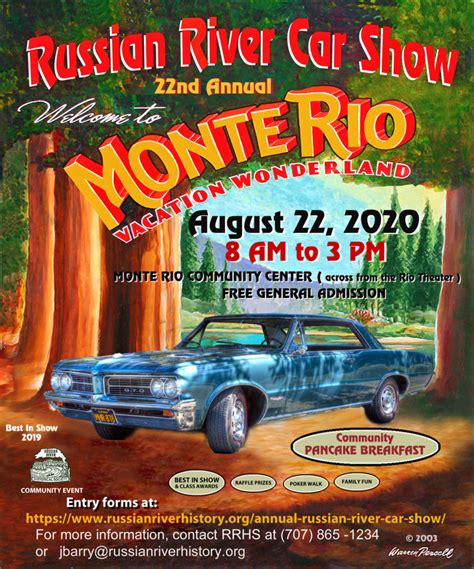 russian river car show august   russian river historical society