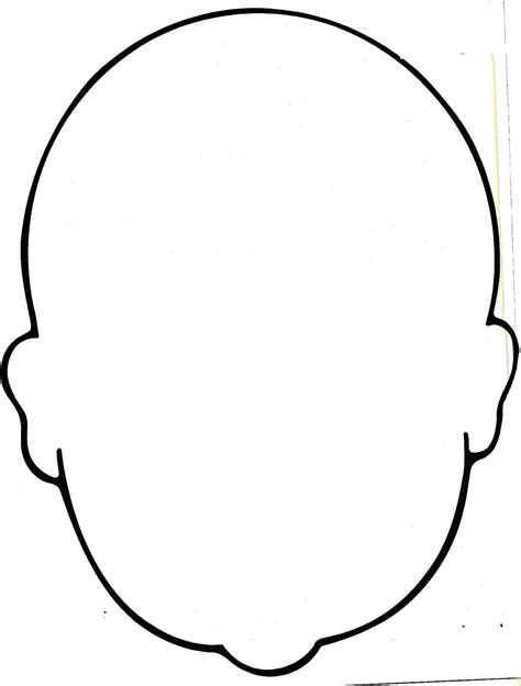 blank face printable template face template face coloring pages
