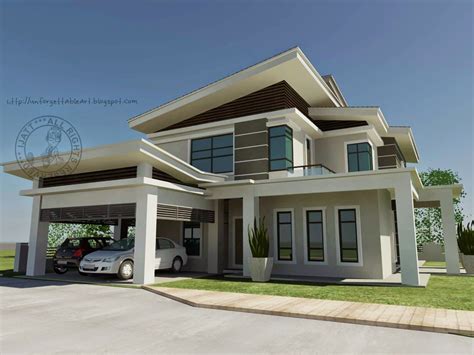 banglo  tingkat moden design rumah house styles house design