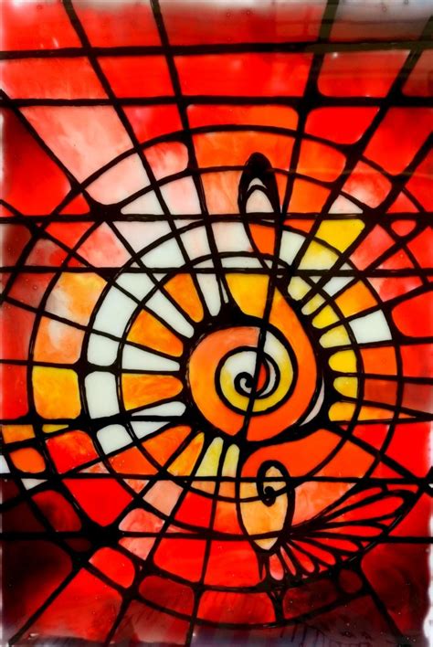 Stained Glass Painting Musical 1 Creative Art