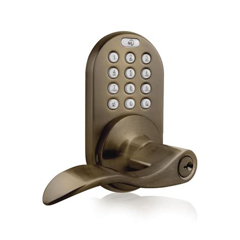 keyless entry lever handle door lock  electronic digital keypad antique brass walmartcom
