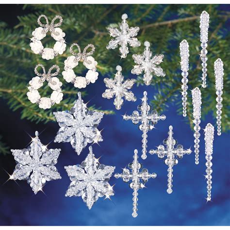 holiday beaded ornament kit collection crystal collection walmartcom