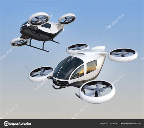 driving passenger drones flying   sky stock photo  cheskyw